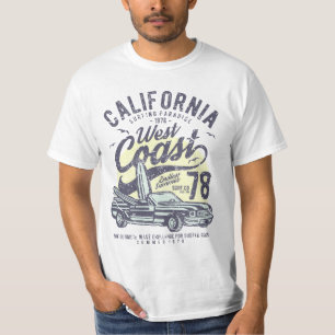 Camiseta Vintage del paraíso 78 de la costa oeste de