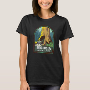 Camiseta Vintage del Parque Nacional Sequoia Trees de Calif