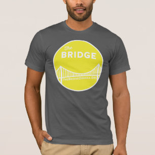 Camiseta Vintage del puente con la dirección del Web