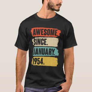 Camiseta Vintage del regalo de cumpleaños de enero - impres