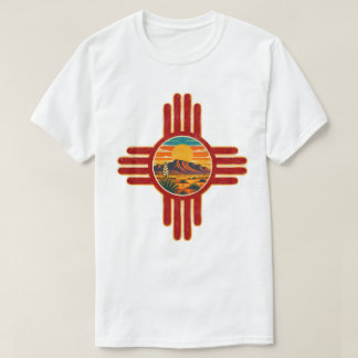 Camiseta vintage del sol Zia del desierto de Nuevo