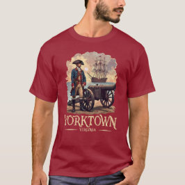 Camiseta Vintage del soldado colonial de Yorktown Virginia
