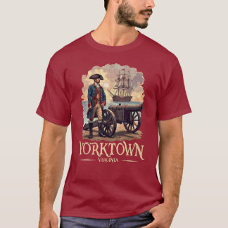 Camiseta Vintage del soldado colonial de Yorktown Virginia