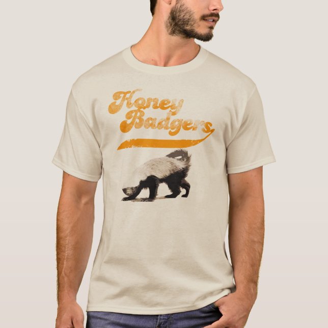 Camiseta Vintage del tejón de miel del equipo (Anverso)