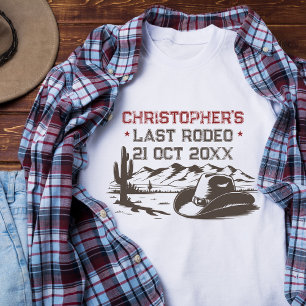 Camiseta Vintage del último rodeo Rústico Partido del Bache