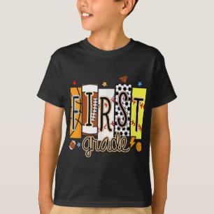 Camiseta Vintage deportivo de primer grado de regreso a la