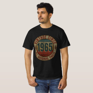 CAMISETA VINTAGE DESDE 1965 TODAS LAS PARTES ORIGINALES