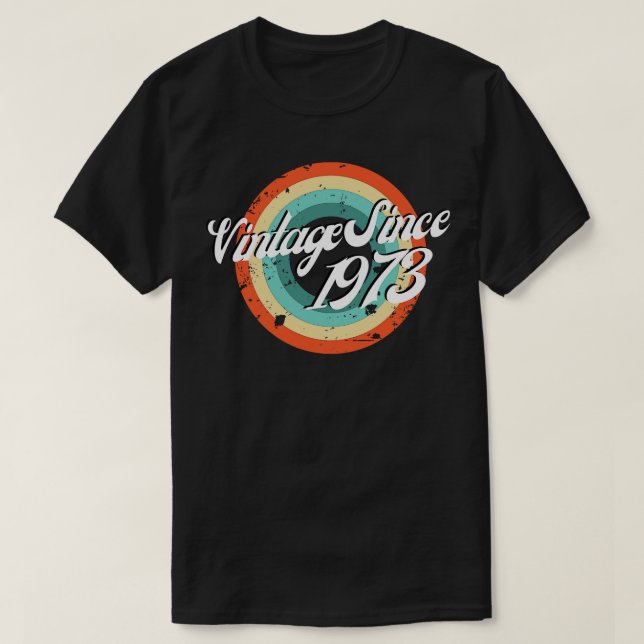 Camiseta Vintage desde 1973 (Diseño del anverso)