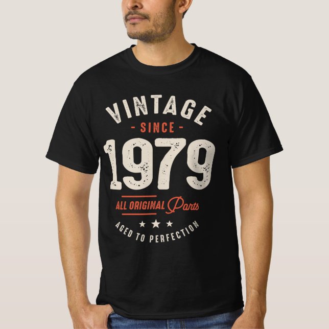 Camiseta Vintage desde 1979 - 43ᵉʳ Birthday Retro Classic (Anverso)