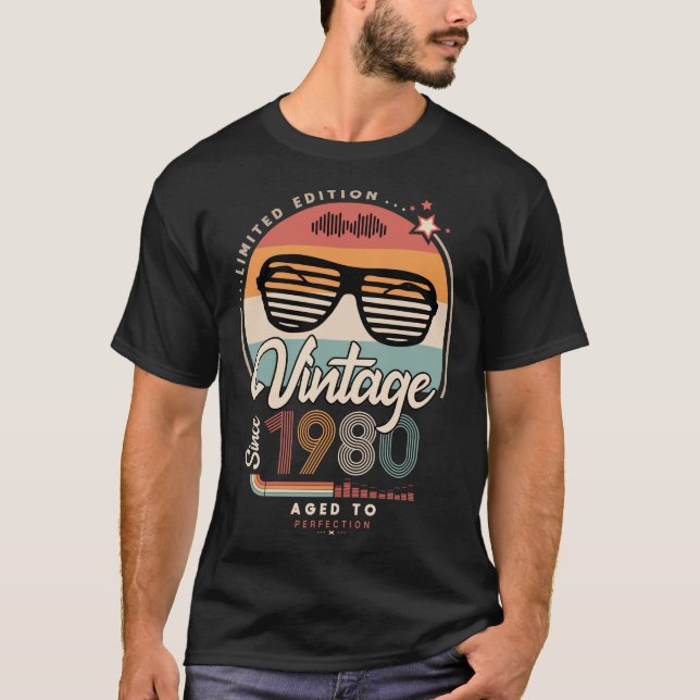 Camiseta Vintage desde 1980 (Anverso)
