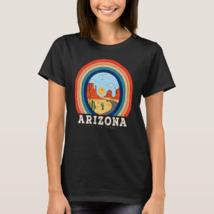 Camiseta Vintage Desert Vibes Feed Sunset Cactus Montaña A