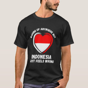 Camiseta Vintage despertando en cualquier lugar, pero Indon
