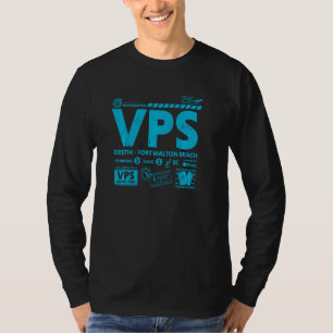 Camiseta Vintage Destin VPS Código de aeropuerto Día de via