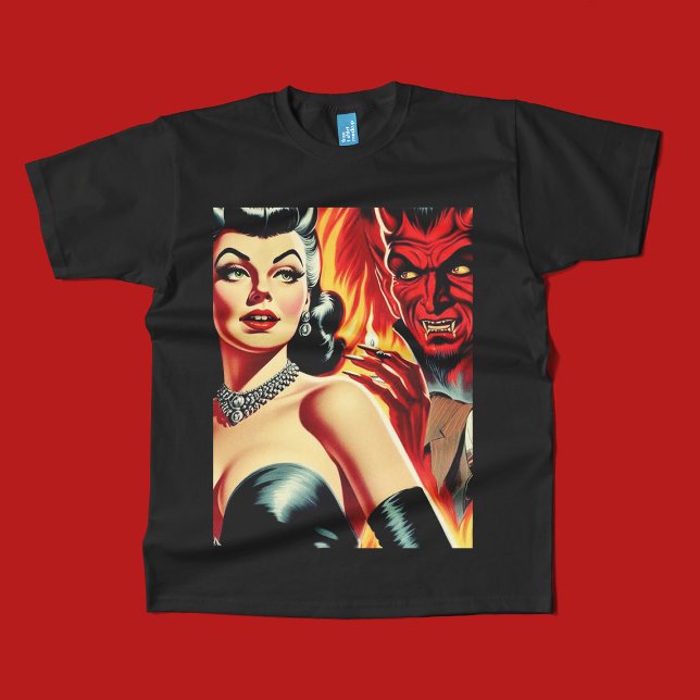 Camiseta Vintage Devilish Pin-up (Subido por el creador)