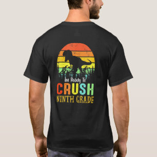 Camiseta Vintage Dinosaur Boy Ninth Grade Back To School