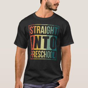 Camiseta Vintage directo al docente de preescolar Fi