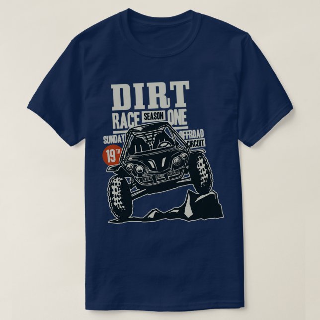 Camiseta Vintage Dirt Track Carreras Classic TShirt (Diseño del anverso)