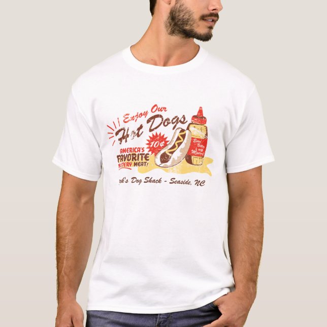 Camiseta Vintage-Diseñada perrito caliente (Anverso)