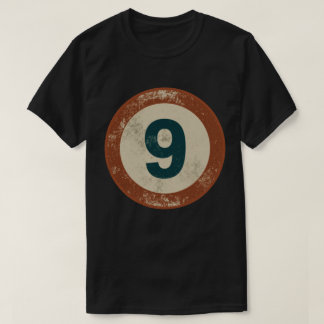 Camiseta Vintage Distressed Number 9