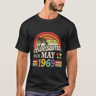 Camiseta Vintage divertida de 56 años Mayo 1969 56º cumplea