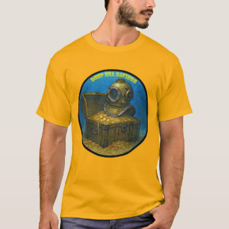 Camiseta Vintage Diving Helmet on a Treasure Chest URM