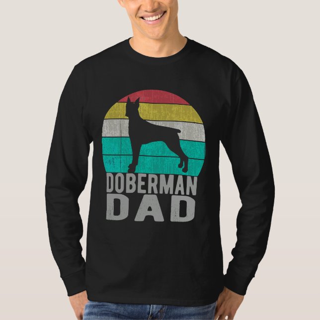 Camiseta Vintage Doberman Pinscher Dad Retro (Anverso)