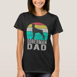 Camiseta Vintage Doberman Pinscher Dad Retro