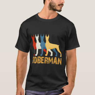 Camiseta Vintage Doberman Pinscher Para Los Amantes Del Per