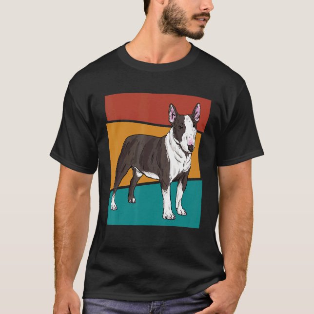 Camiseta Vintage Dog Bull Terrier (Anverso)