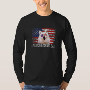 Camiseta Vintage Dog Dad Retro American Eskimo Dad Father's