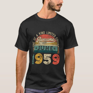Camiseta Vintage Doloroso Desde Junio De 1959 64Th Bi