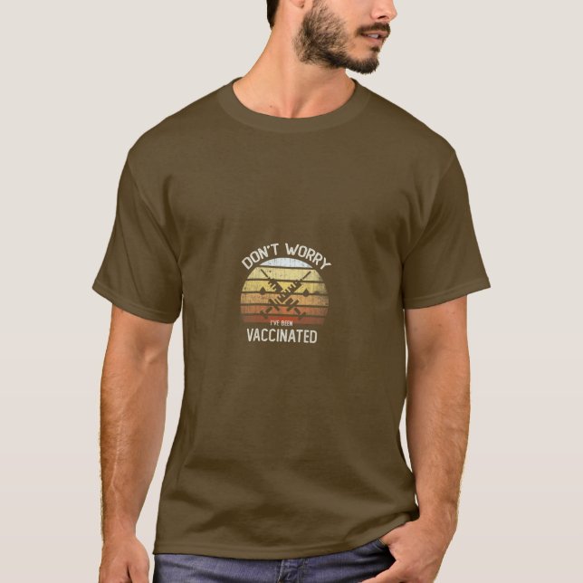 Camiseta Vintage DONT WORRY Me VACUNÉ (Anverso)