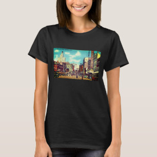 Camiseta Vintage Downtown Providence, RI Skyline