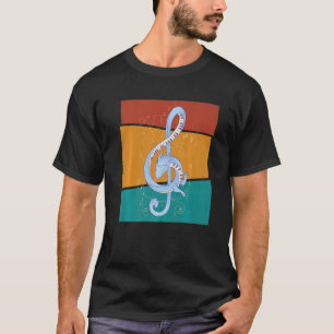 Camiseta Vintage Dragon Piano Music Key