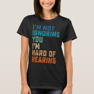 Camiseta Vintage Duro De Oír Lenguaje De Señas Asl Sordo Aw