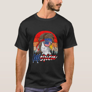 Camiseta Vintage Eagle Mullet 4 De Julio América Patriótica