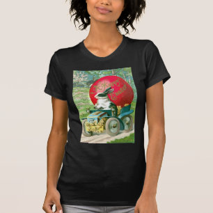 Camiseta Vintage Easter Bunny Drin Car Easter Egg Card