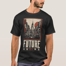 Vintage Eastern Cityscape | Retrato de línea aérea