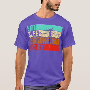 Camiseta Vintage Eat Sleep Repetir Dragonfly