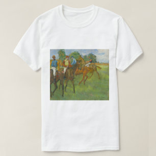 Camiseta Vintage Edgar Degas Antes de la Carrera Arte Equin
