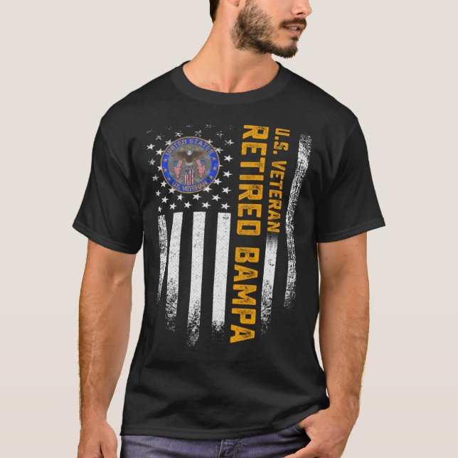 Camiseta Vintage EEUU Bandera Estadounidense Veterano Orgul (Anverso)