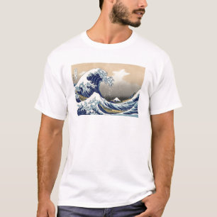 Camiseta Vintage el monte Fuji y onda