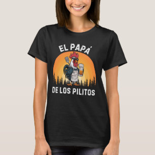 Camiseta Vintage El Papa de lo pollitos divertido Dia d