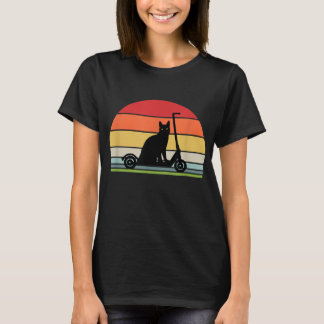 Camiseta Vintage Electric Scooter Cat Escooter
