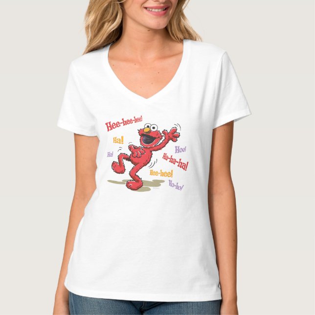 Camiseta ¡Vintage Elmo Hee-hee! (Anverso)