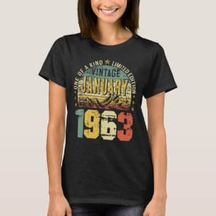 Camiseta Vintage enero 1963 60º cumpleaños