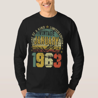Camiseta Vintage enero 1963 60º cumpleaños