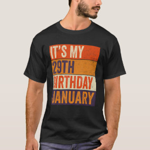 Camiseta Vintage enero 1994 29 años es mi 29° Bir