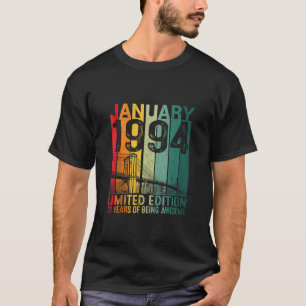 Camiseta Vintage enero 1994 30º cumpleaños regalos mujeres