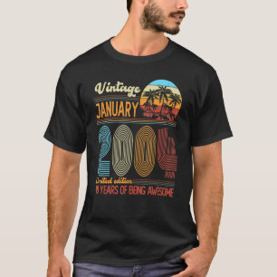 Camiseta Vintage Enero 2004 Decoración del Día 18º B de 18 